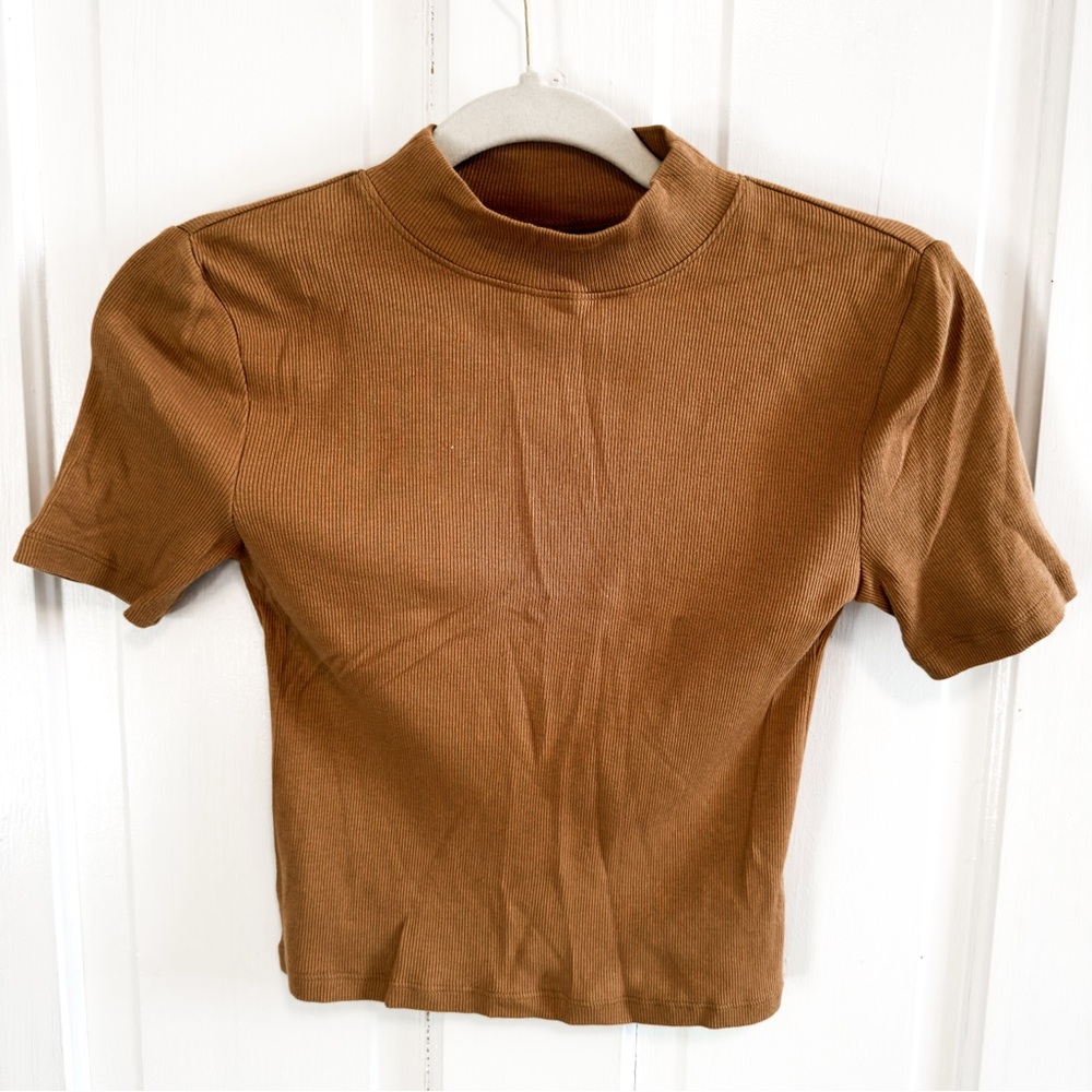Arizona- Brown Ribbed Women's Top